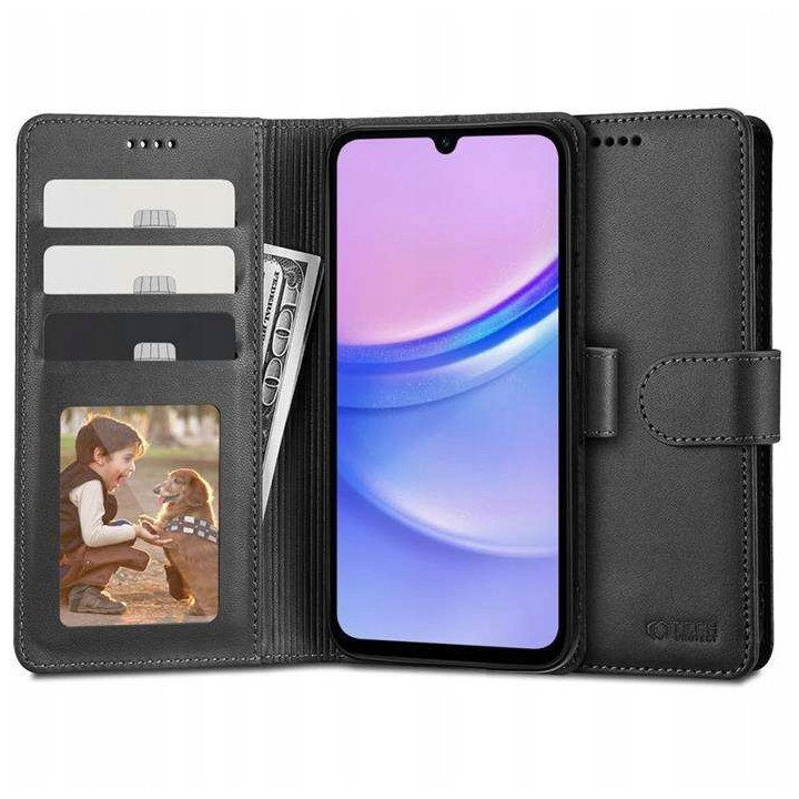 FLIP TECH WALLET SAM GALAXY A15 M15 BLACK
