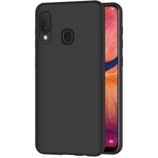 CASE SILICON SAM GALAXY A20E BLACK
