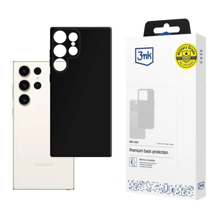 3MK MATT CASE SAM GALAXY S24 ULTRA BLACK