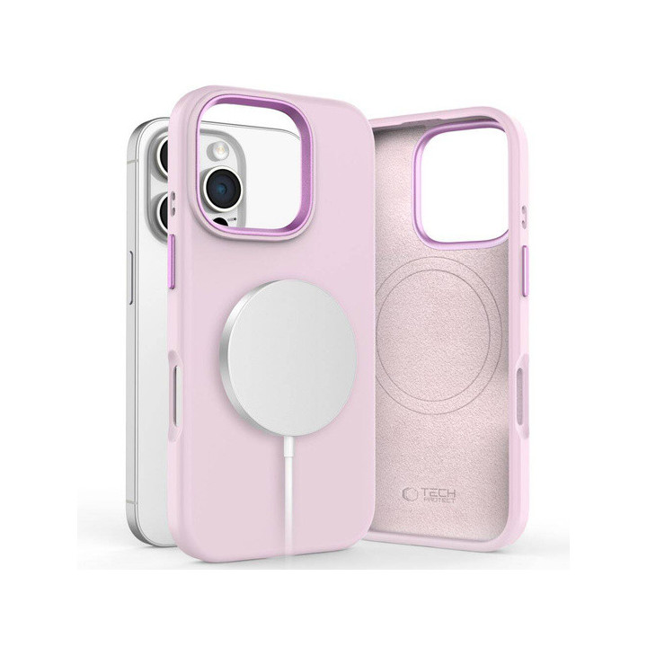 CASE SILICON MAGSAFE IPHONE 16 PRO MAX PINK