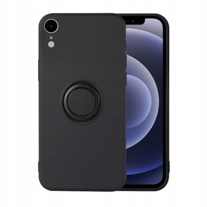 CASE RING SILICON IPHONE XR BLACK