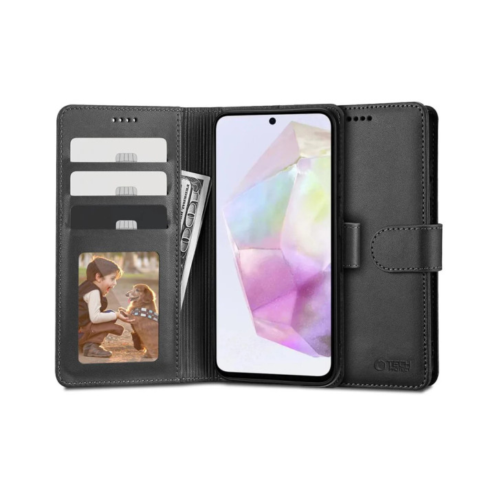 FLIP TECH 3MK WALLET SAM GALAXY A35 BLACK