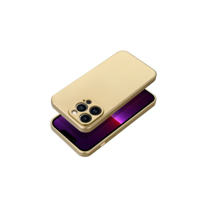 CASE METALIC IPHONE 16E 17E GOLD