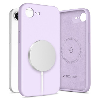 CASE TECH SILICON LIQUID MAGSAFE IPHONE 16E MAUVE