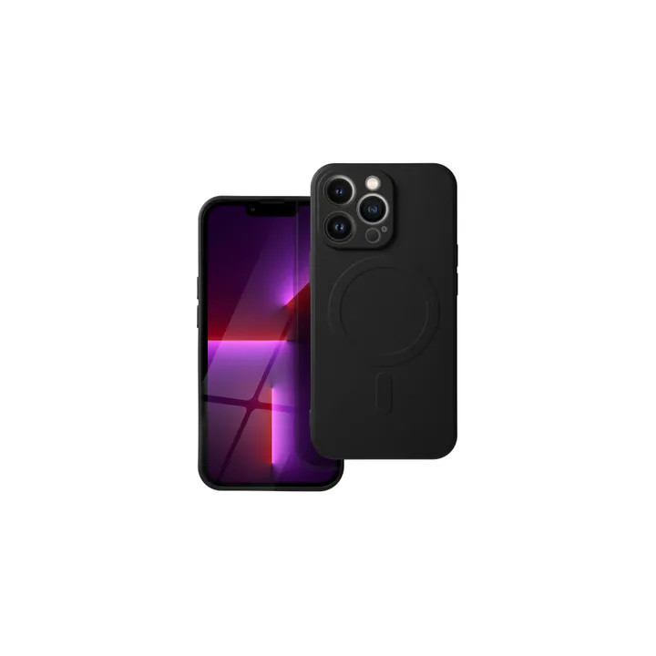 CASE SILICON MAGSAFE IPHONE 16E 17E BLACK