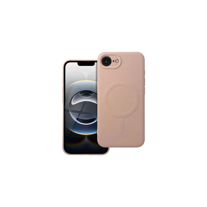 CASE SILICON MAGSAFE IPHONE 16E 17E PINK