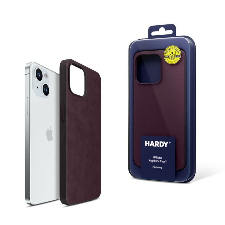 3MK CASE HARDY MAGFABRIC IPHONE 15 PLUS MULBERRY