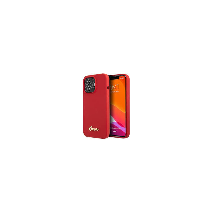 ETUI GUESS SILICON IPHONE 13 PRO RED