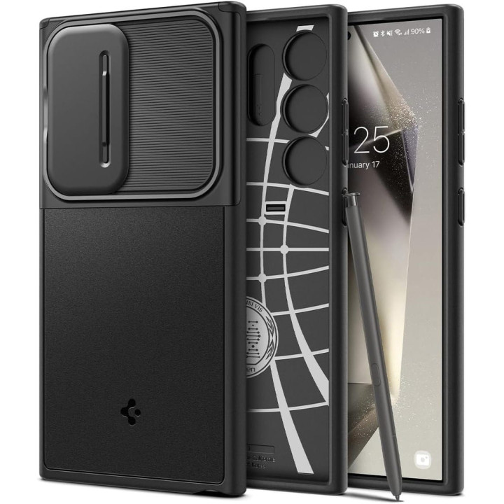 SPIGEN OPTIK ARMOR SAM GALAXY S24 ULTRA BLACK