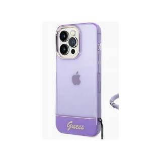 GUESS STRAP TRANSLUCENT IPHONE 14 PRO MAX PURPLE