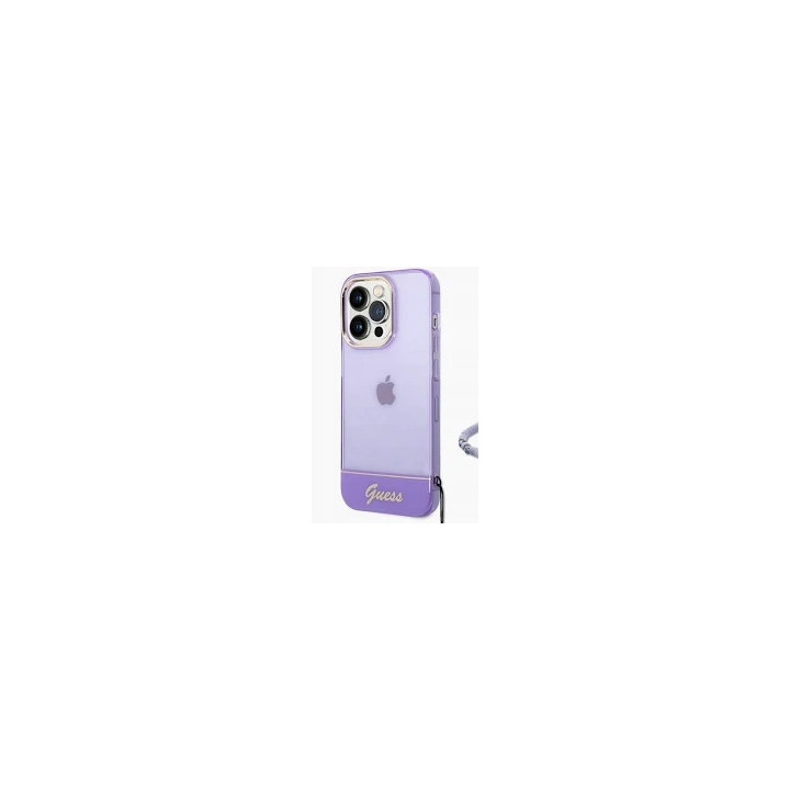 GUESS STRAP TRANSLUCENT IPHONE 14 PRO MAX PURPLE