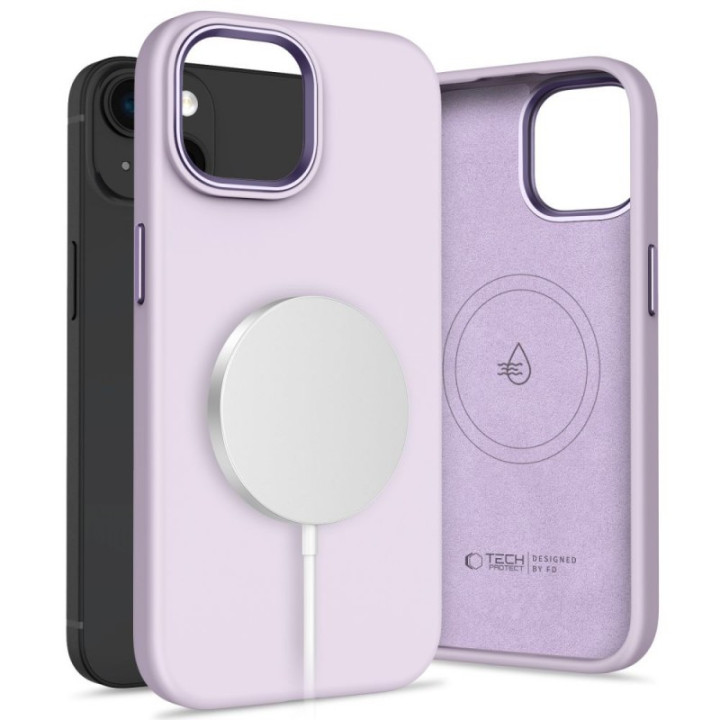 CASE TECH SILICON MAGSAFE IPHONE 15 MAUVE