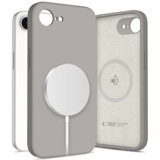 CASE TECH SILICON MAGSAFE IPHONE 16E 17E GREY