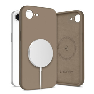 CASE TECH SILICON MAGSAFE IPHONE 16E 17E BROWN