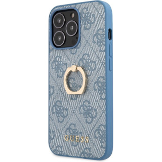 ETUI GUESS RING STAND IPHONE 13 PRO BLUE