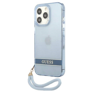 ETUI GUESS TRANSLUCENT STAP IPHONE 13 PRO BLUE