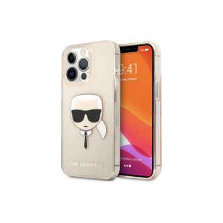 ETUI KARL GLITTER KARLS HEAD IPHONE 13 PRO PINK