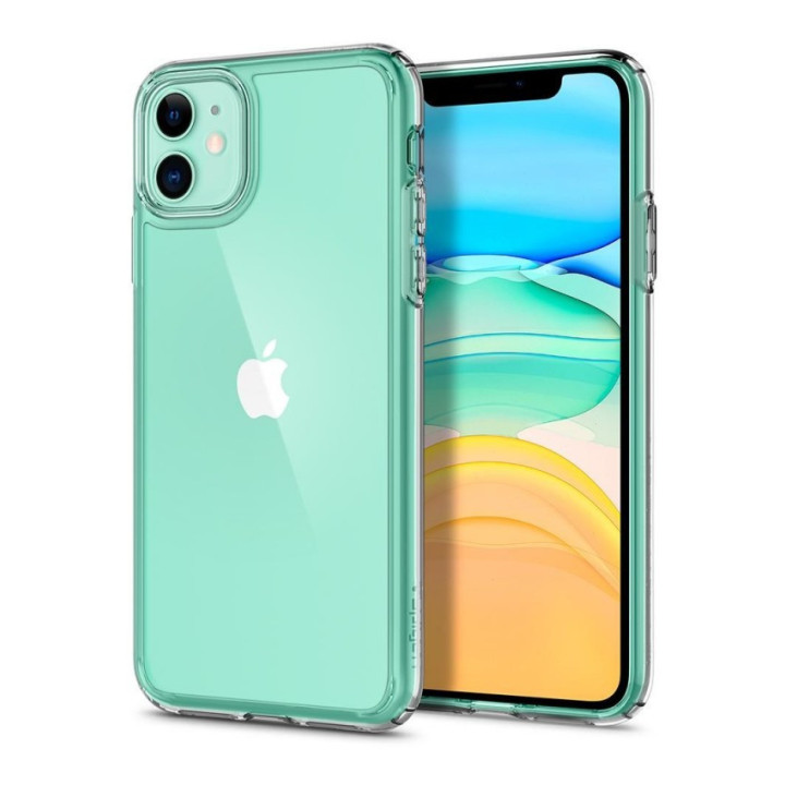ETUI SPIGEN CRYSTAL HYBRID IPHONE 11 CLEAR