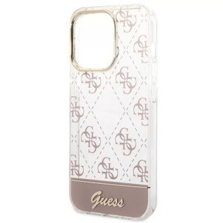 GUESS PATTERN SCRIPT IPHONE 14 PRO MAX PINK