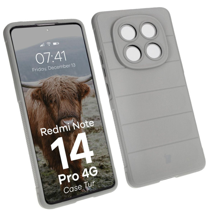 CASE BIZON TUR XIAOMI REDMI NOTE 14 PRO 4G GREY