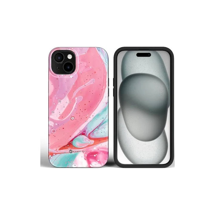 CASE FORCELL MIRAGE MAGS IPHONE 16 PLUS PINK MARBL