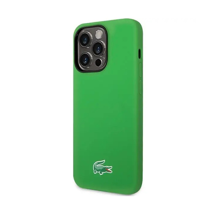 CASE LACOSTE SILICON MAGSAFE IPHONE 14 PRO GREEN