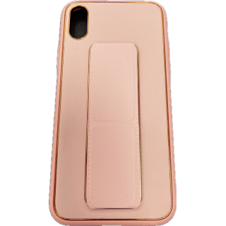 CASE LEATHER IPHONE X XS PINK