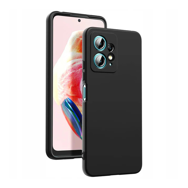 CASE SILICON XIAOMI REDMI NOTE 12 4G BLACK