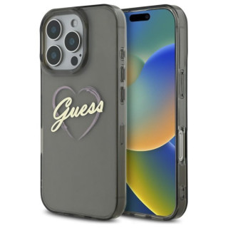 GUESS HARDCASE IML HEART IPHONE 16 PRO MAX BLACK