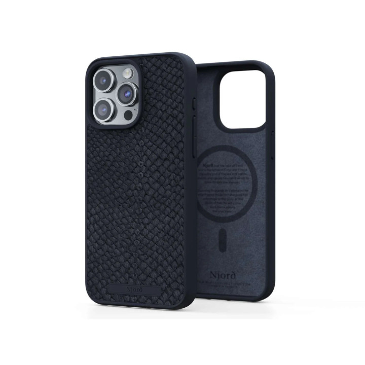 CASE NJORD SALOMON LEATHER IPHONE 15 PRO MAX BLACK