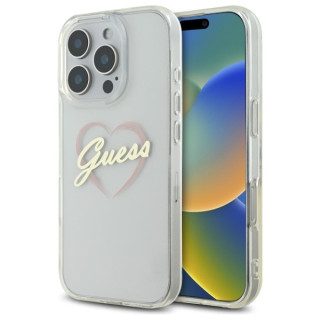 GUESS HARDCASE IML HEART IPHONE 16 PRO CLEAR