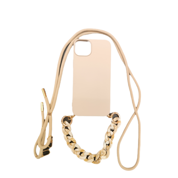 CASE TECH CHAIN IPHONE 14 PLUS BEIGE