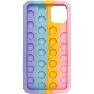 CASE PUSH BUBBLE IPHONE XR PINK/YELLOW