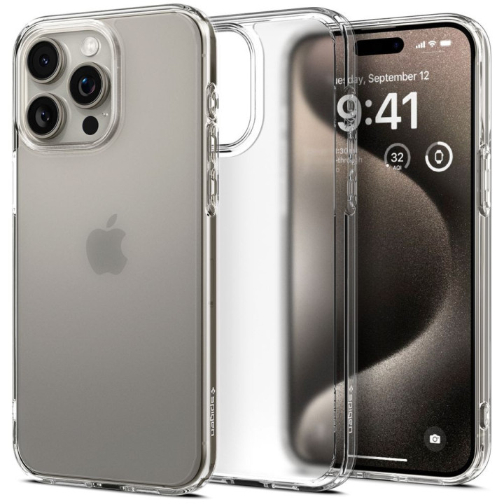 ETUI SPIGEN ULTRA HYBRID IPHONE 15 PRO MAX CLEAR