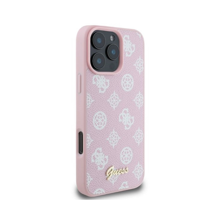 GUESS HARDCASE PEONY MAGSAFE IPHONE 16 PRO PINK