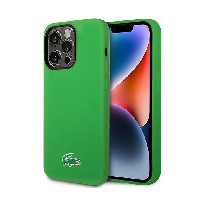 CASE LACOSTE SILICON IPHONE 14 GREEN