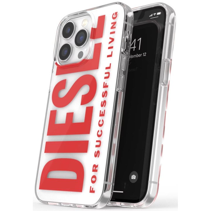 CASE DIESEL GRAPHIC IPHONE 13 13 PRO WHITE/RED
