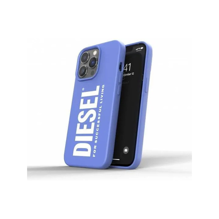 CASE DIESEL SILICON IPHONE 13 PRO BLUE/WHITE