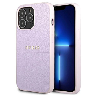 GUESS SAFFIANO STRIPE IPHONE 13 PRO MAX PURPLE