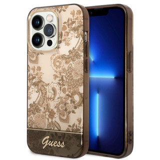 GUESS PORCELAIN COLLECTION IPHONE 14 PRO OCHRE