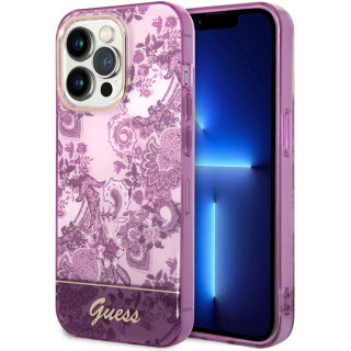 GUESS PORCELAIN COLLECTION IPHONE 14 PRO FUSCHIA