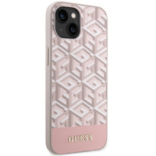 GUESS MAGSAFE GCUBE STRIPES IPHONE 14 PINK