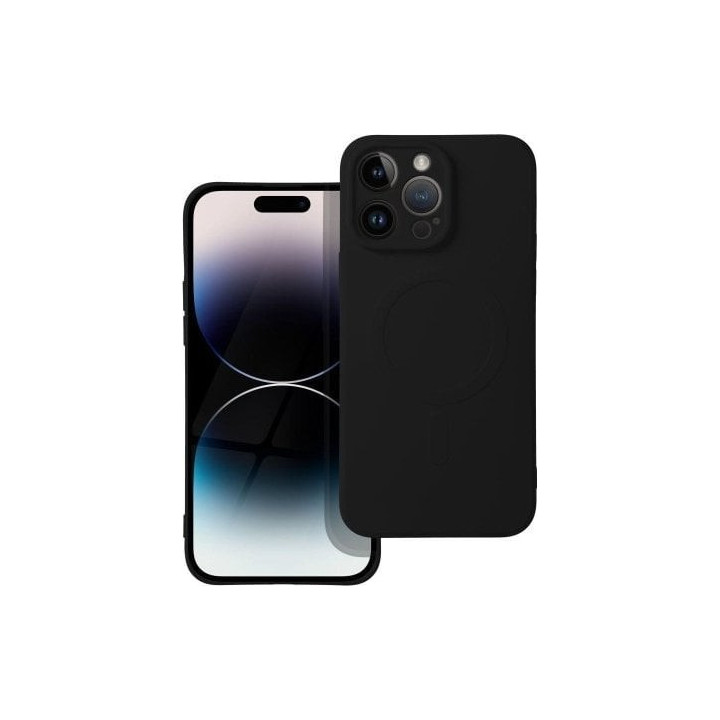 CASE SILICON MAGSAFE IPHONE 14 PRO MAX BLACK