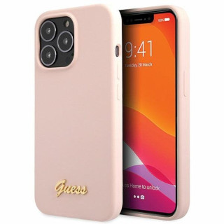 ETUI GUESS SILICON IPHONE 13 PRO LIGHT PINK