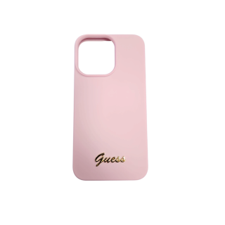 ETUI GUESS SILICON IPHONE 13 PRO PINK