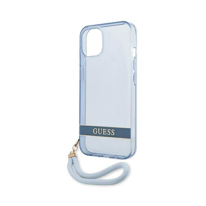 ETUI GUESS TRANSLUCENT STAP IPHONE 13 PRO MAX BLUE