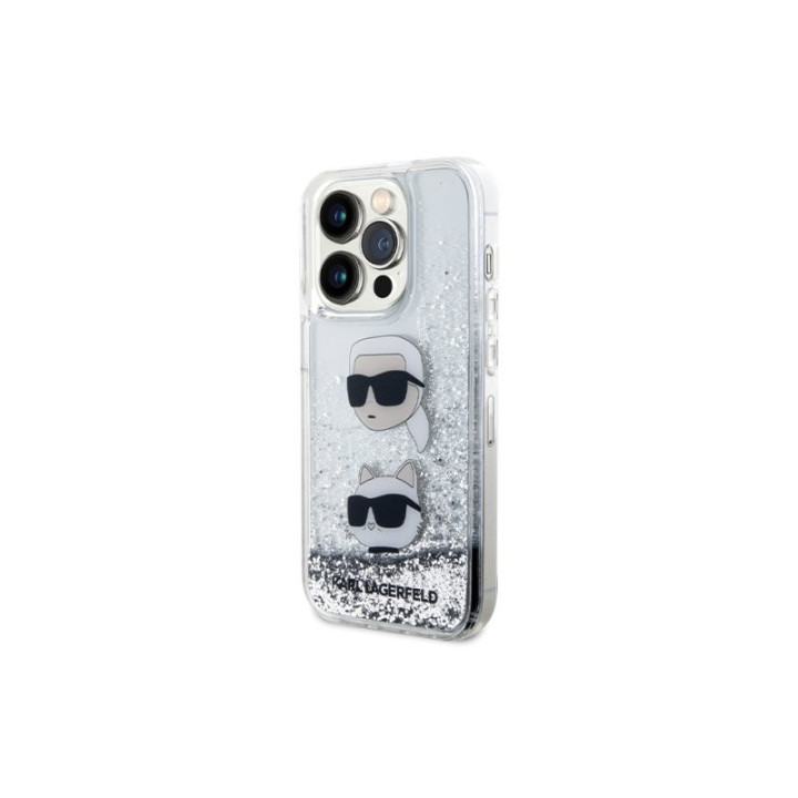 ETUI KARL GLITTER KARL&CAT IPHONE 13 PRO MAX SILVE