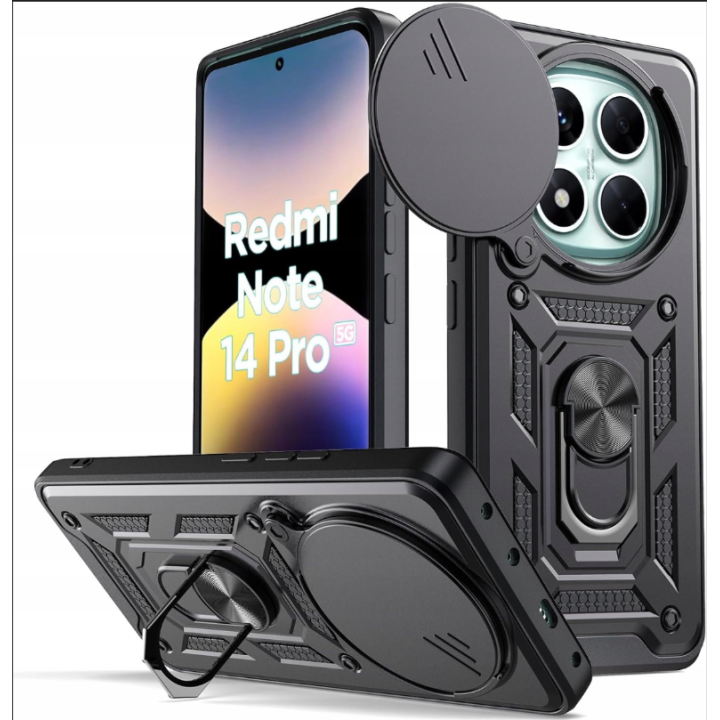 CASE TECH CAMSHIELD XIAOMI NOTE 14 PRO POCO X7 BLA