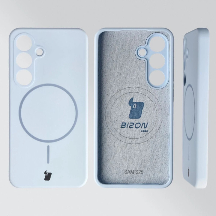 CASE BIZON SOFT MAGNETIC SAM GALAXY S25 LIGHT BLUE
