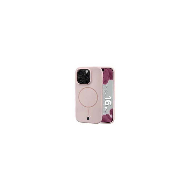 CASE BIZON SOFT MAGNETIC IPHONE 16 PRO PINK